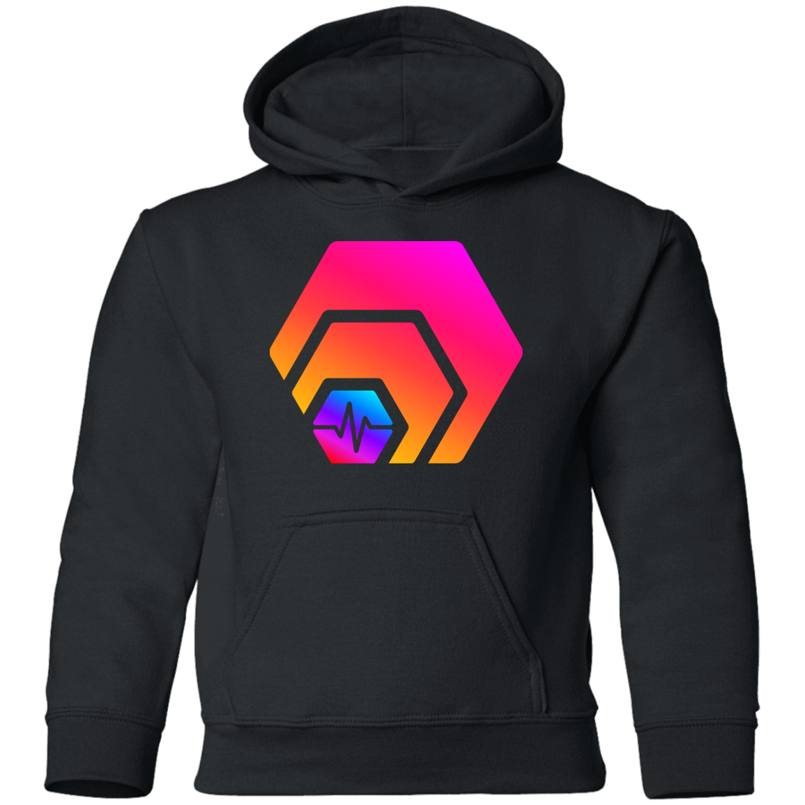 Hex With Pulse Logo - Youth Hoodie