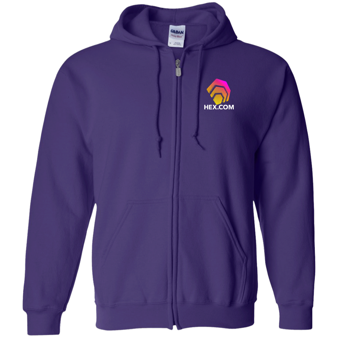 Hex.Com Logo - Zip Up Hoodie - The Pulsican Store