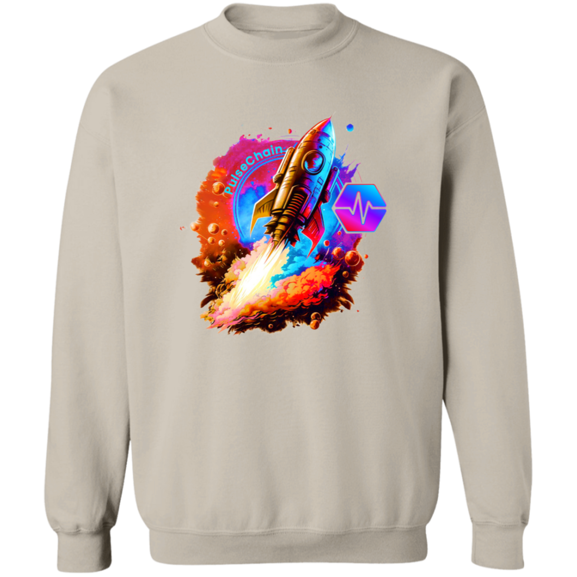 PulseChain Rocket - Sweatshirt - The Pulsican Store