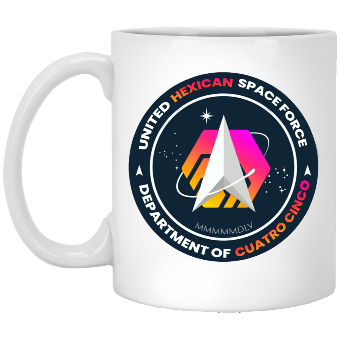 Hexican Space Force - White Mug - The Pulsican Store
