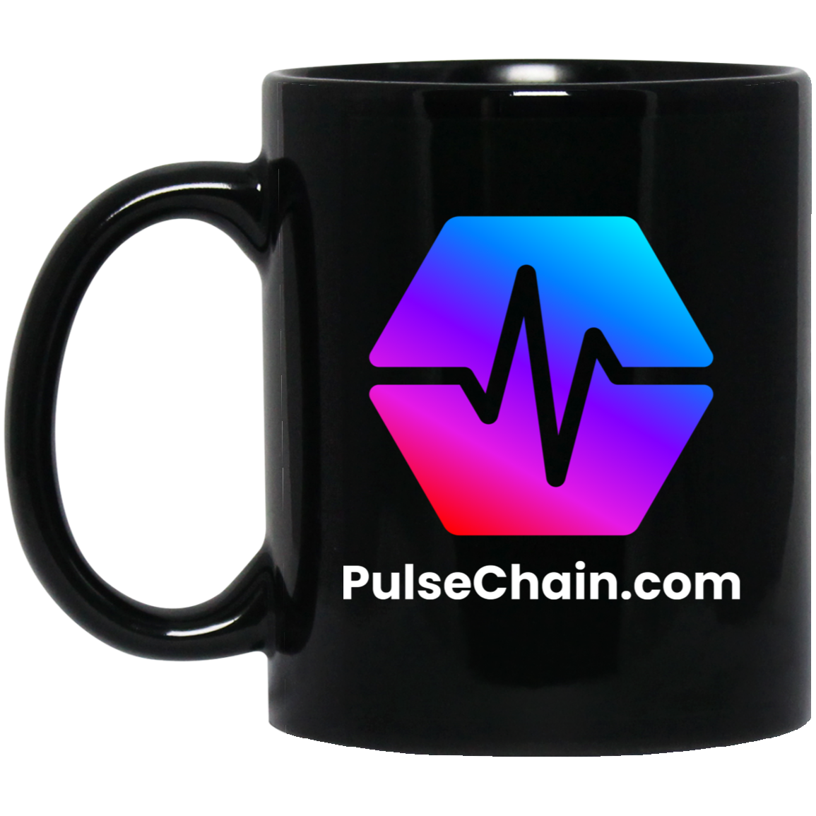 PulseChain.Com - Black Mug - The Pulsican Store