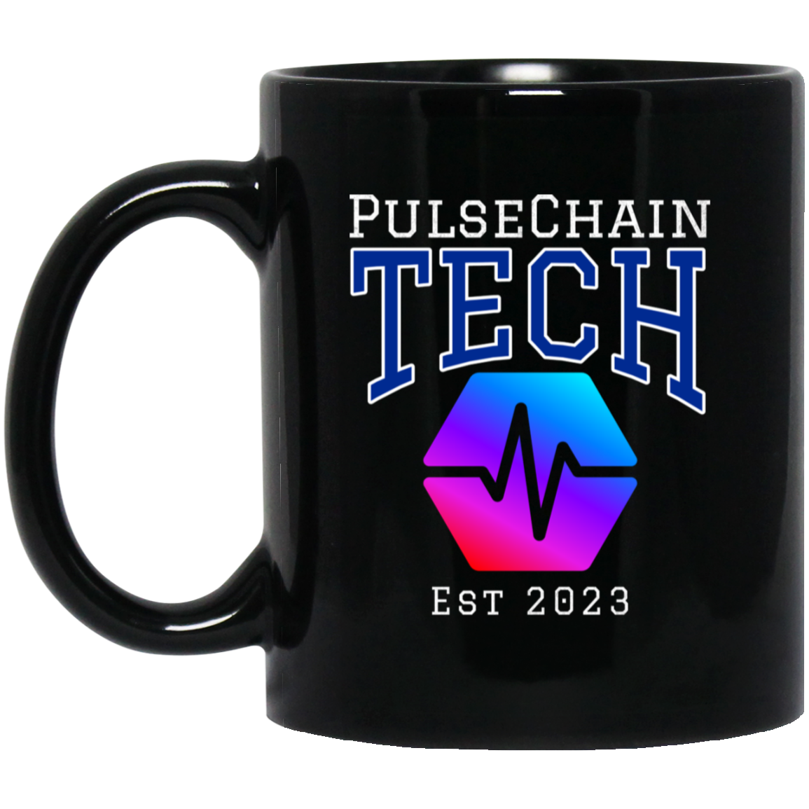 PulseChain Tech - Black Mug - The Pulsican Store