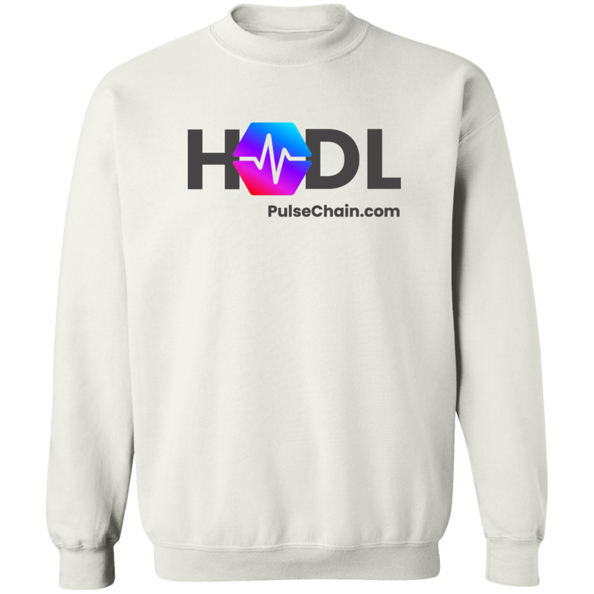 PulseChain HODL - White Sweatshirt - The Pulsican Store