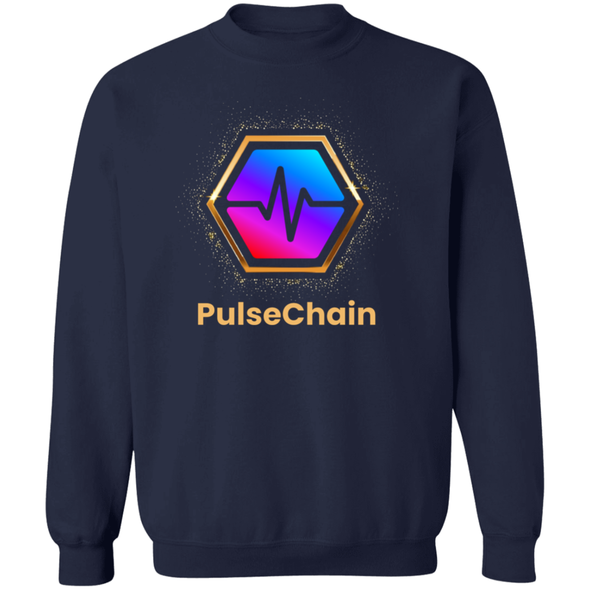 Golden PulseChain - Sweatshirt - The Pulsican Store