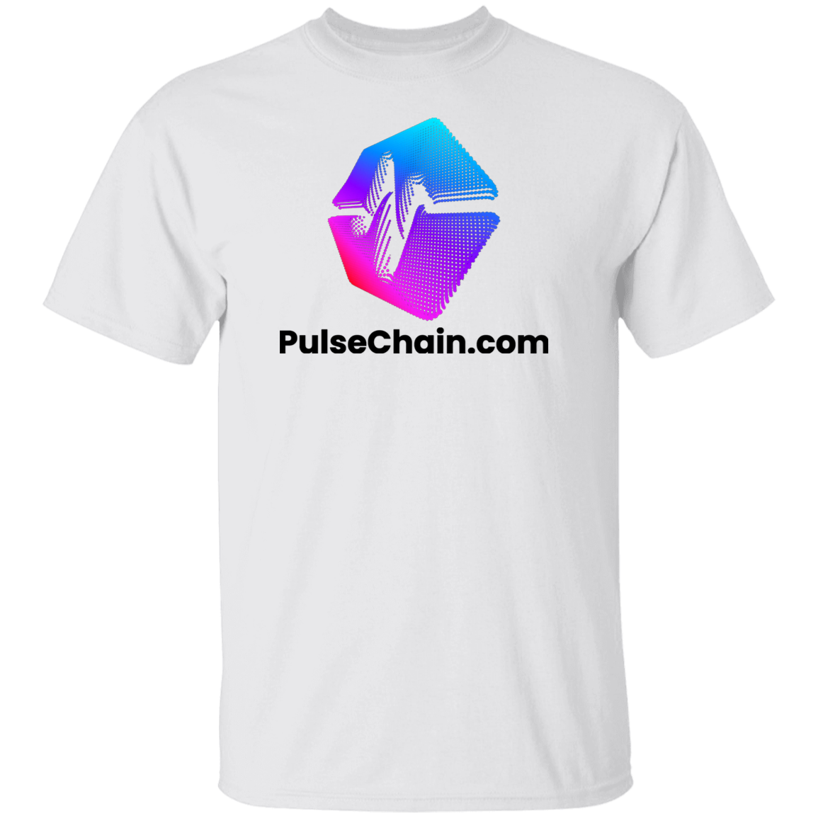 PulseChain.Com Logo - White T Shirt - The Pulsican Store