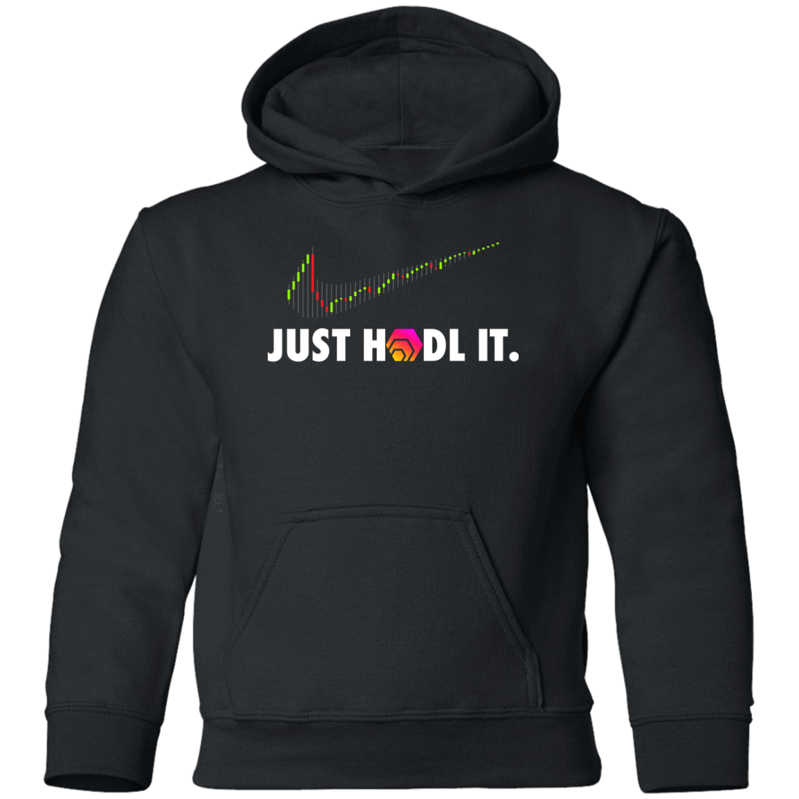 Just HODL It Hex - Youth Hoodie - The Pulsican Store