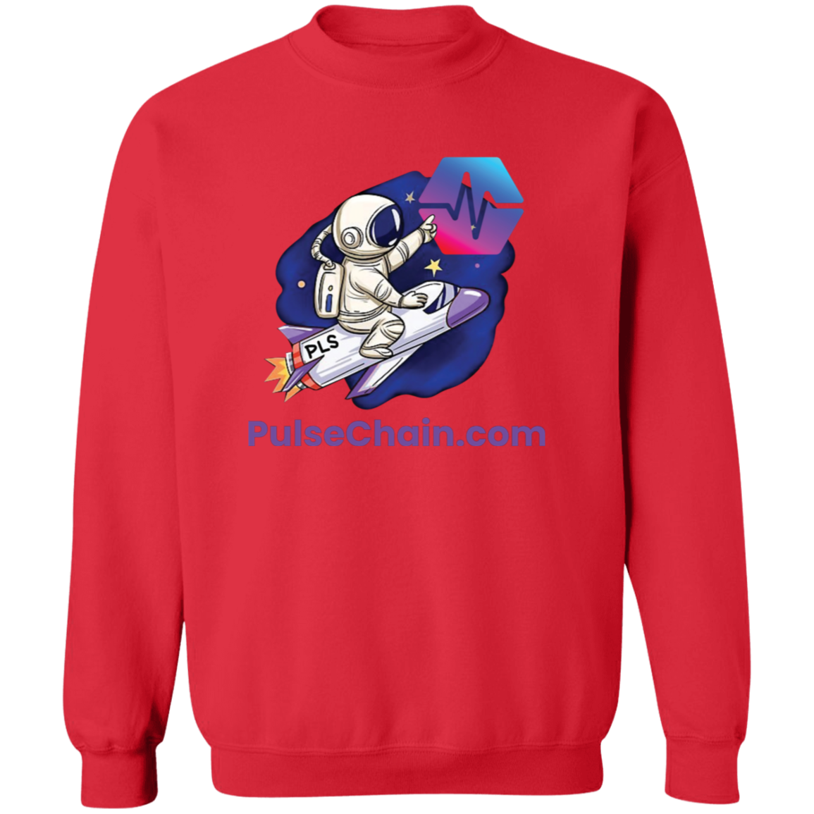 PulseChain.com Rocket - Sweatshirt - The Pulsican Store