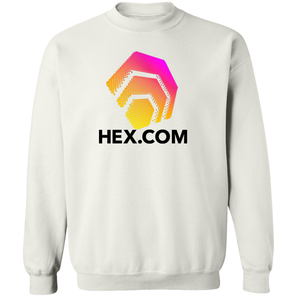 Hex.Com Logo - White Sweatshirt