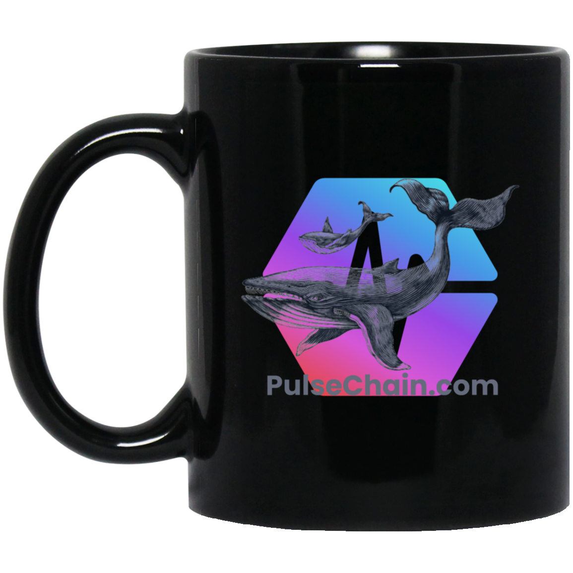 Pulse Whale - Black Mug - The Pulsican Store