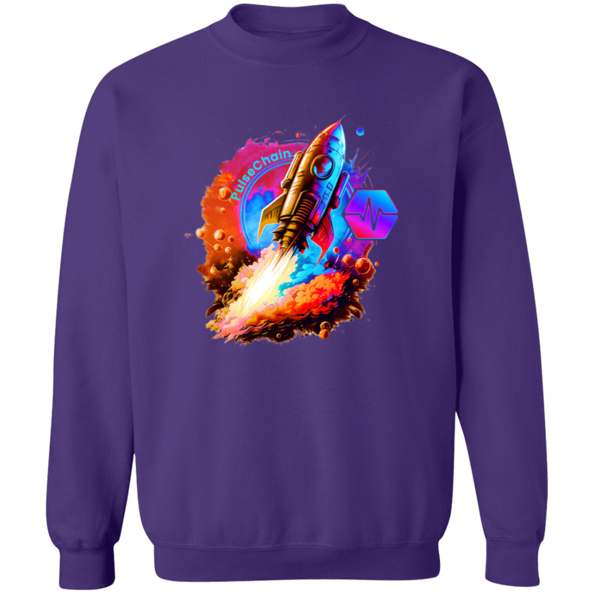 PulseChain Rocket - Sweatshirt - The Pulsican Store