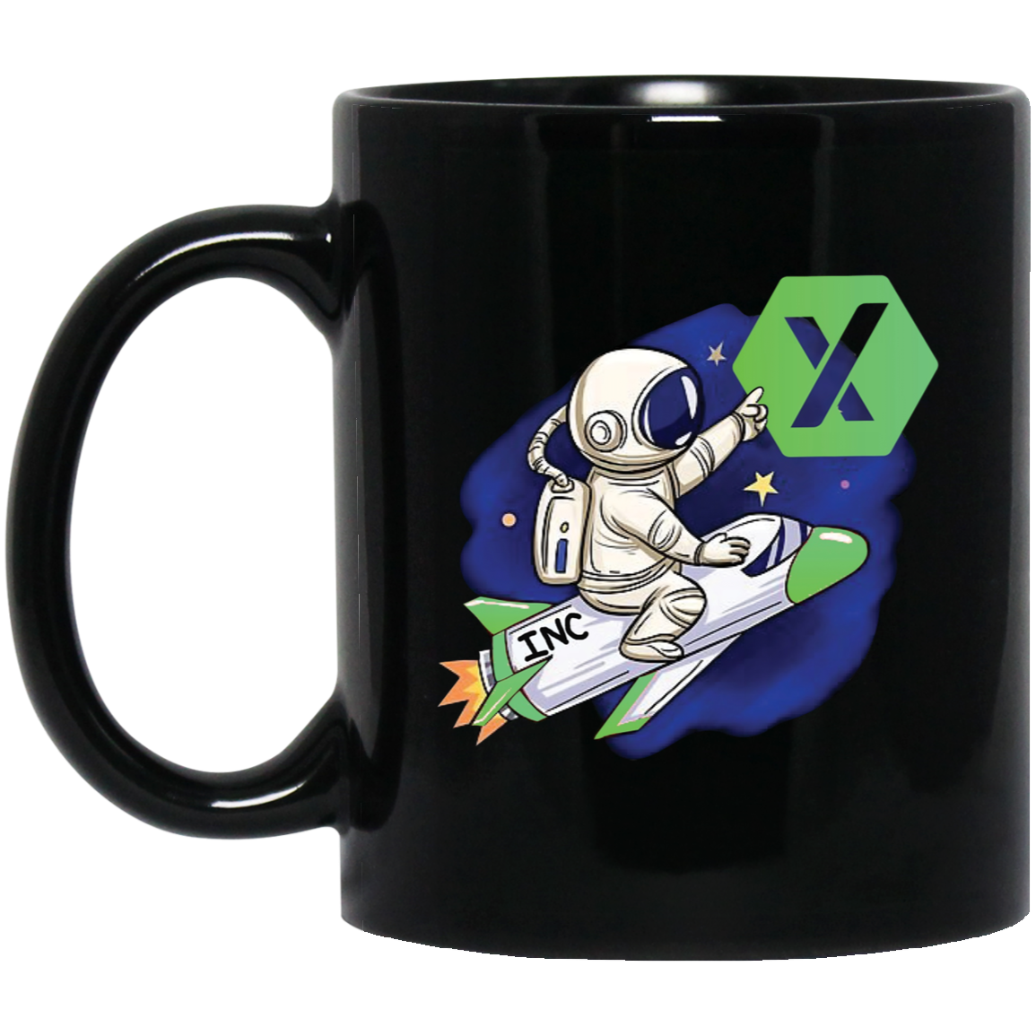 Incentive Rocket - Black Mug