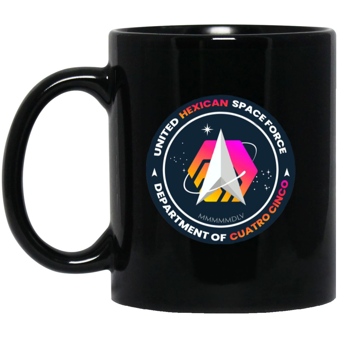 Hexican Space Force - Black Mug - The Pulsican Store