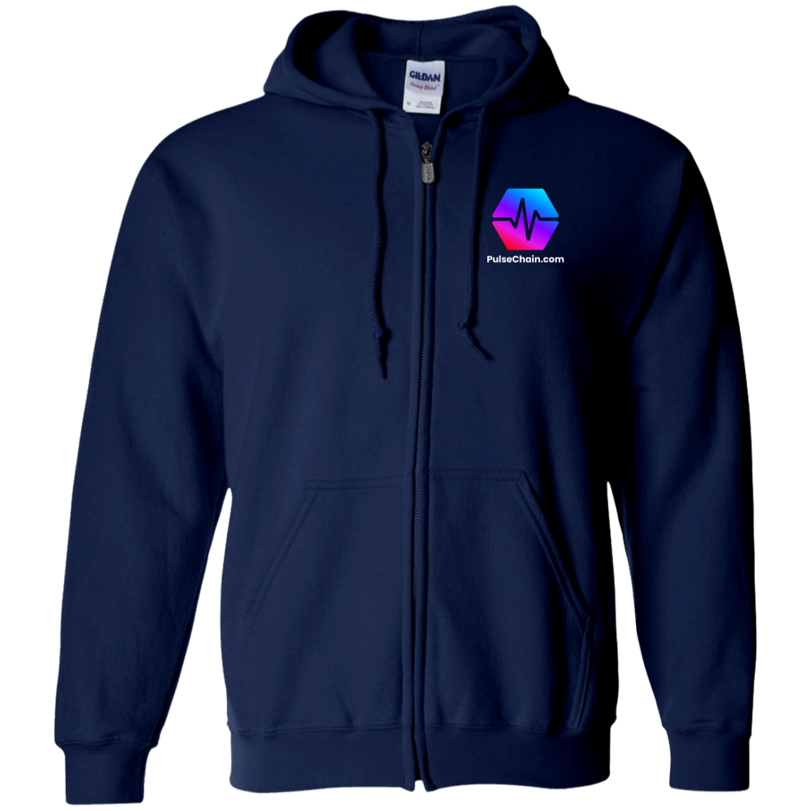 PulseChain.Com - Zip Up Hoodie - The Pulsican Store