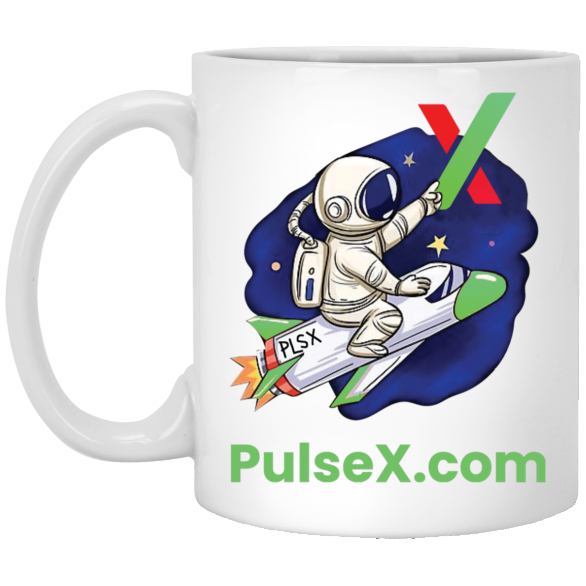 PulseX Rocket - White Mug - The Pulsican Store