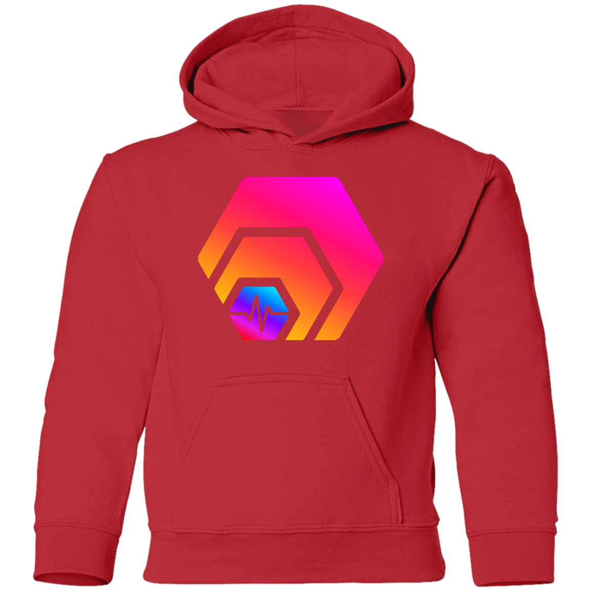 Hex With Pulse Logo - Youth Hoodie