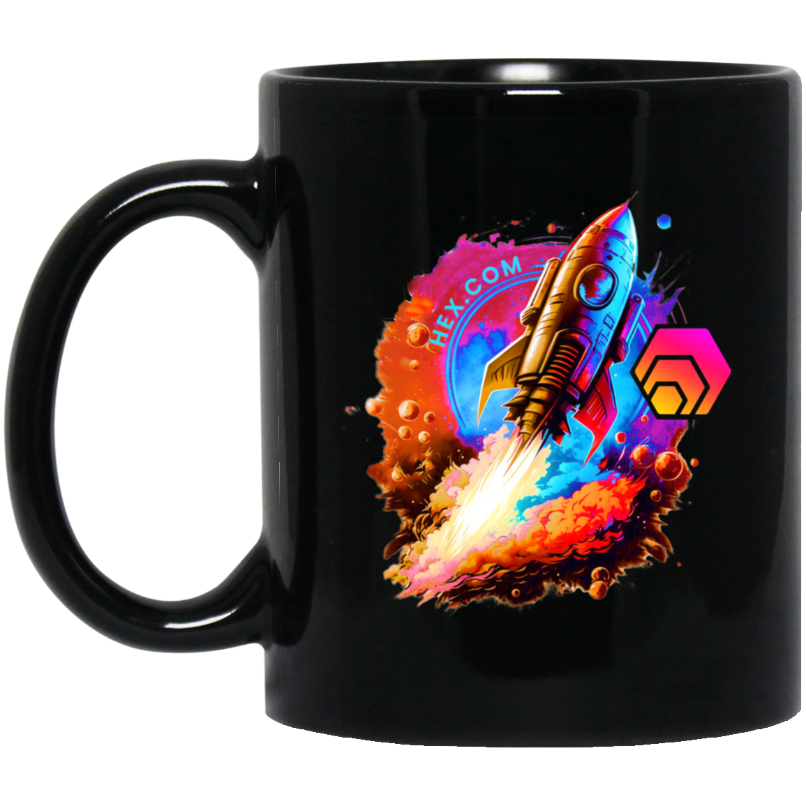 HEX ROCKET - Black Mug - The Pulsican Store