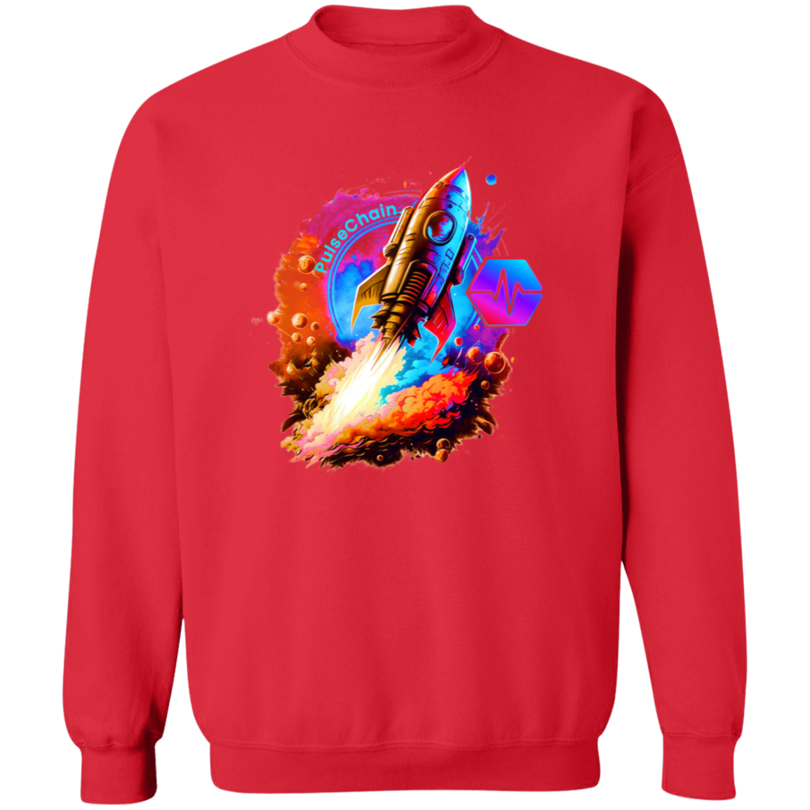 PulseChain Rocket - Sweatshirt - The Pulsican Store