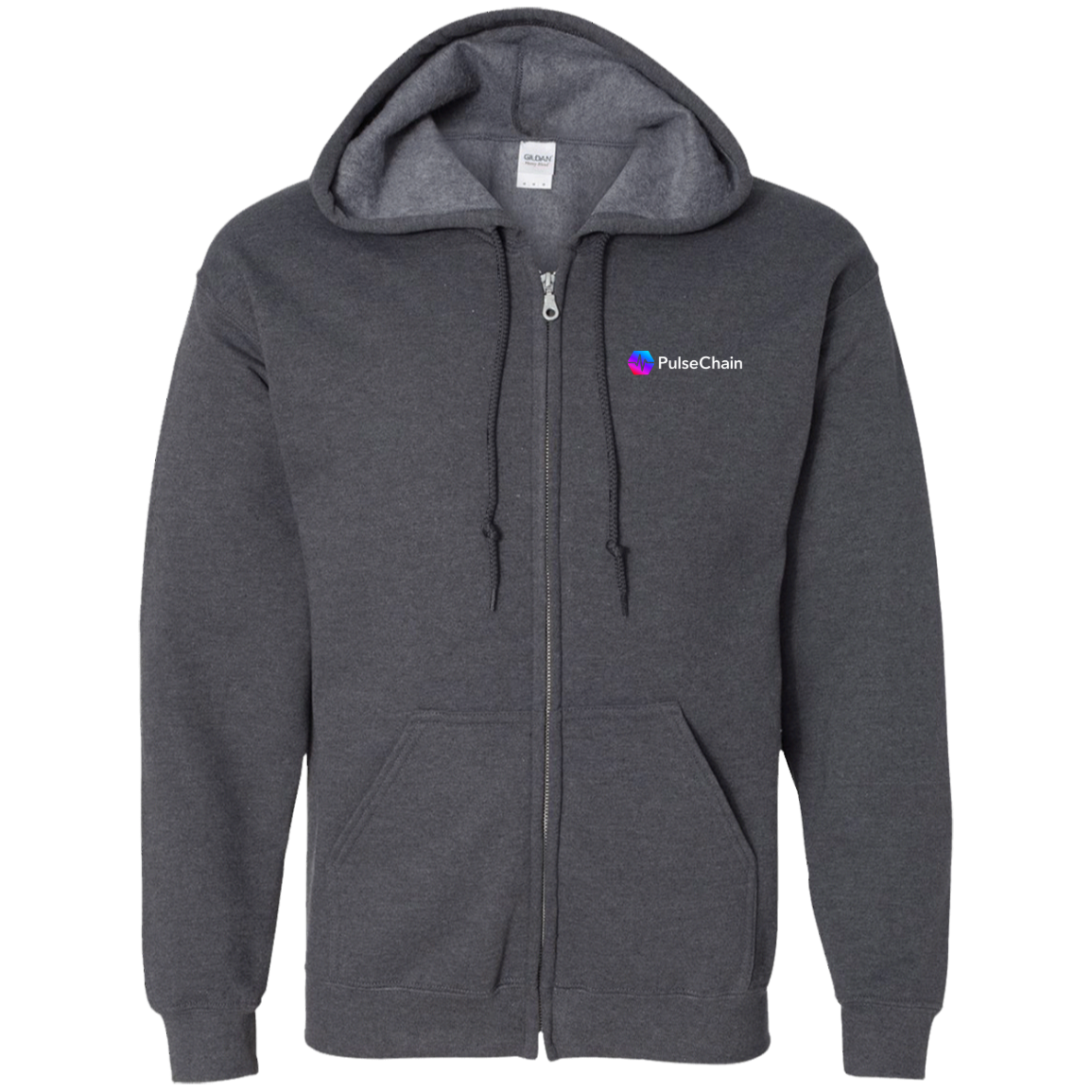 PulseChain - Zip Up Hoodie - The Pulsican Store