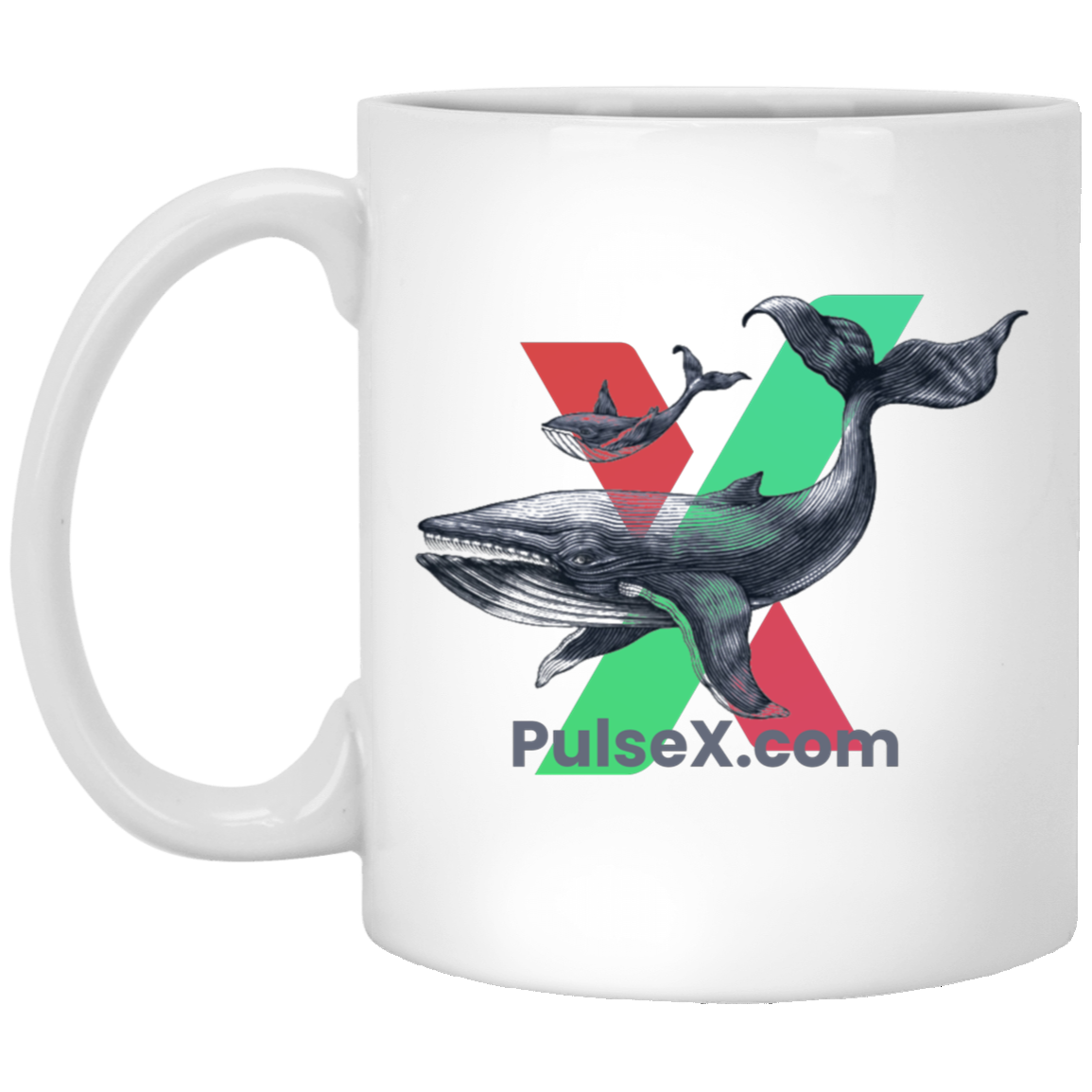 PulseX Whale - White Mug - The Pulsican Store