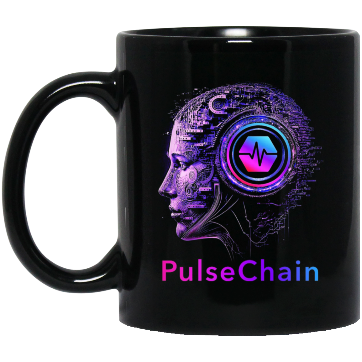 Think PulseChain - Black Mug - The Pulsican Store