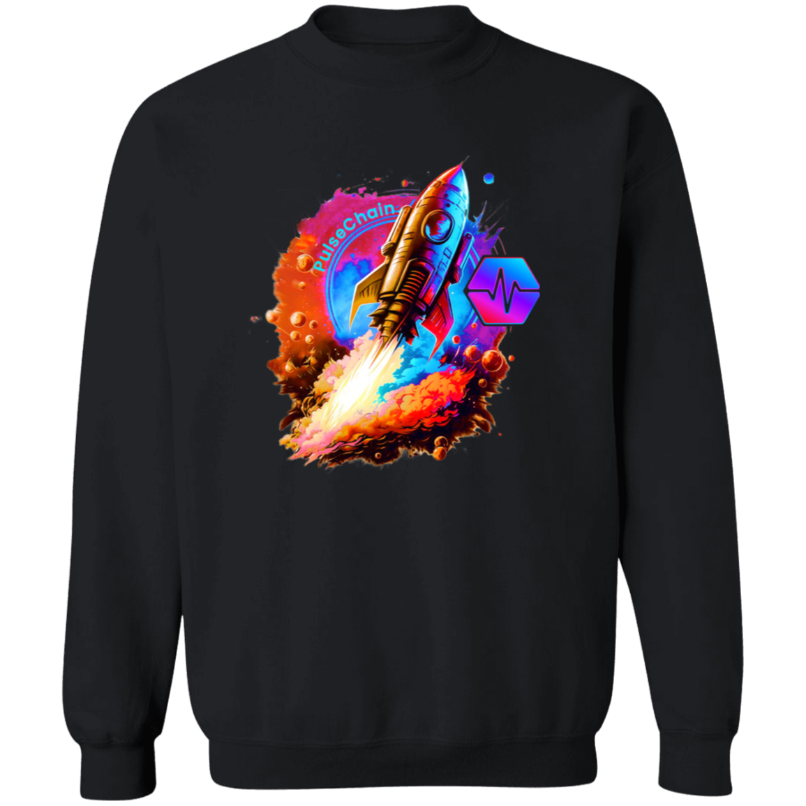 PulseChain Rocket - Sweatshirt - The Pulsican Store