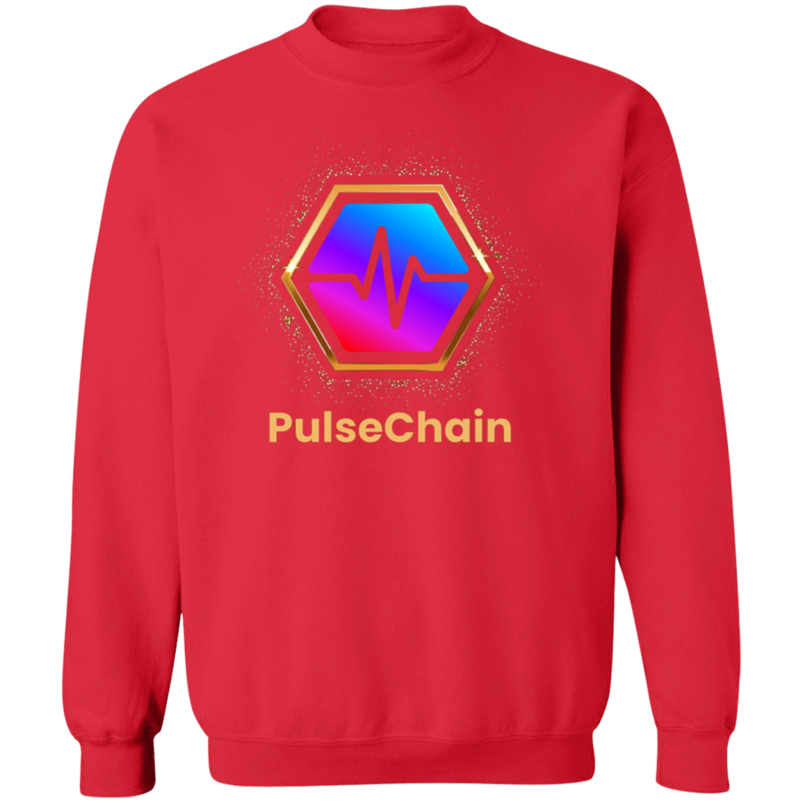 Golden PulseChain - Sweatshirt - The Pulsican Store