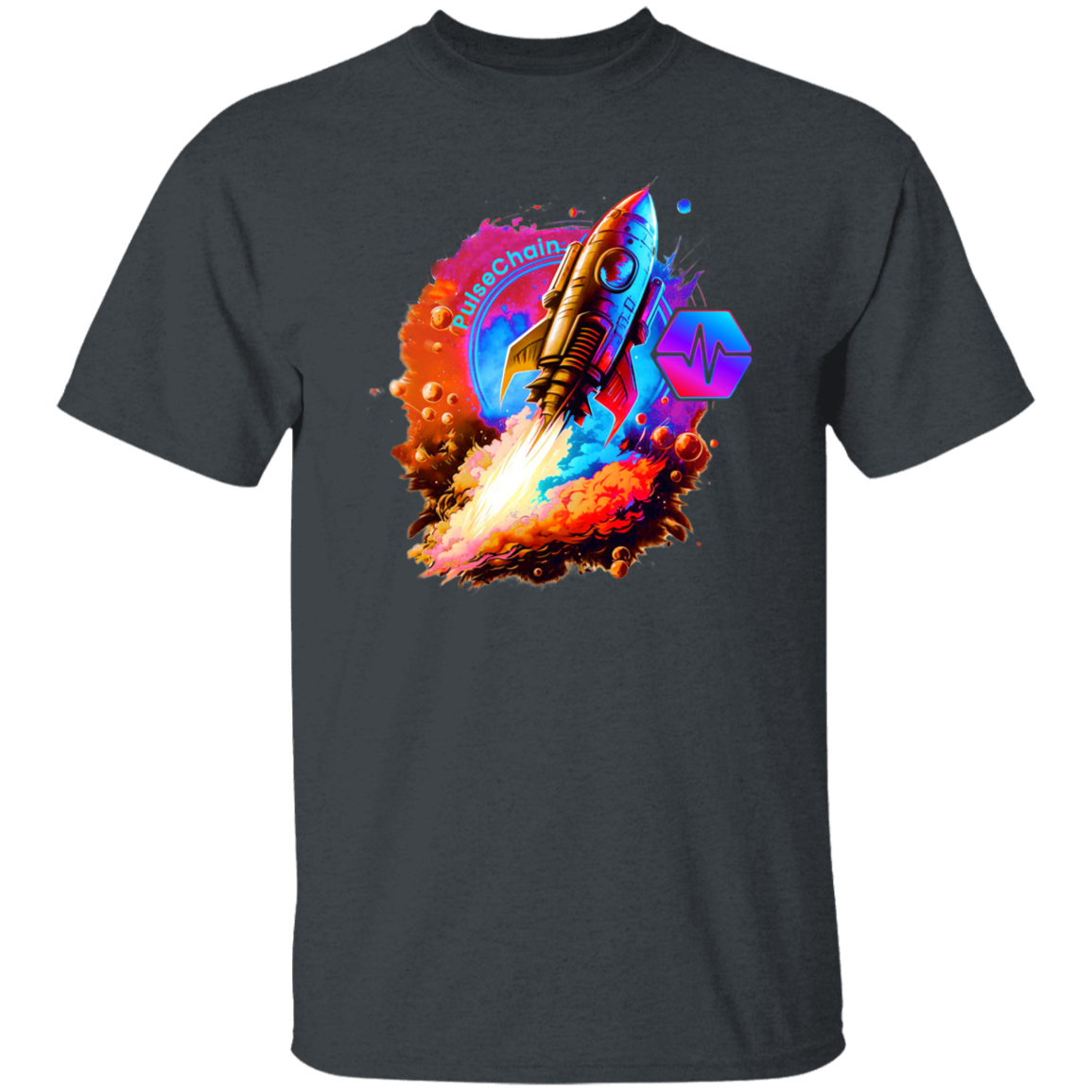PulseChain Rocket - T Shirt - The Pulsican Store