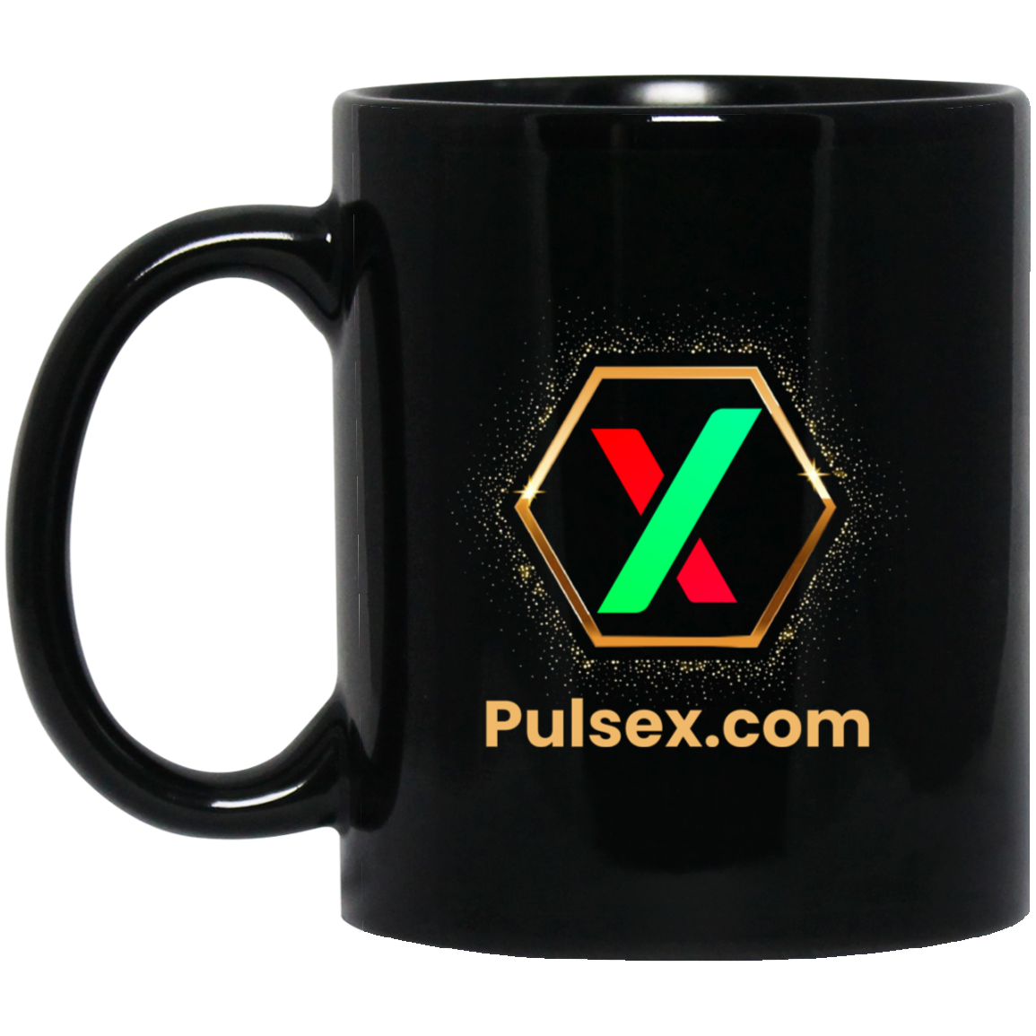 Golden PulseX - Black Mug - The Pulsican Store