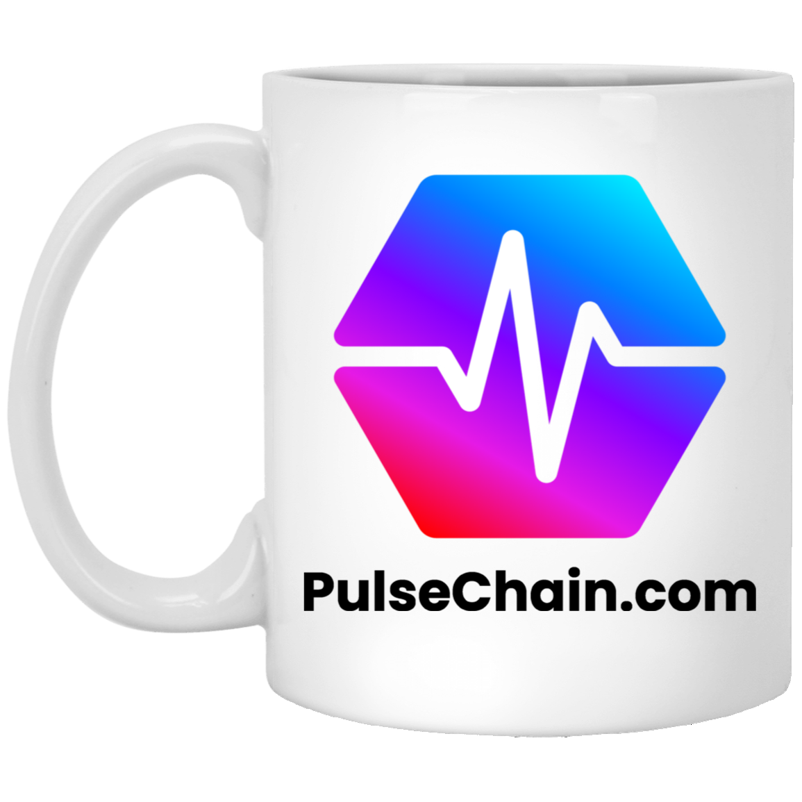PulseChain.Com - White Mug - The Pulsican Store