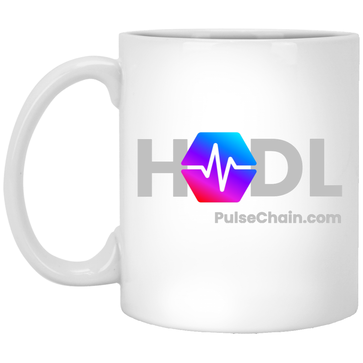 PulseChain HODL - White Mug - The Pulsican Store
