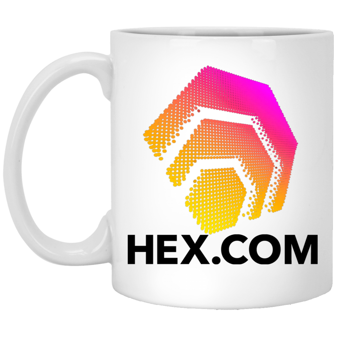 Hex.Com Logo - White Mug