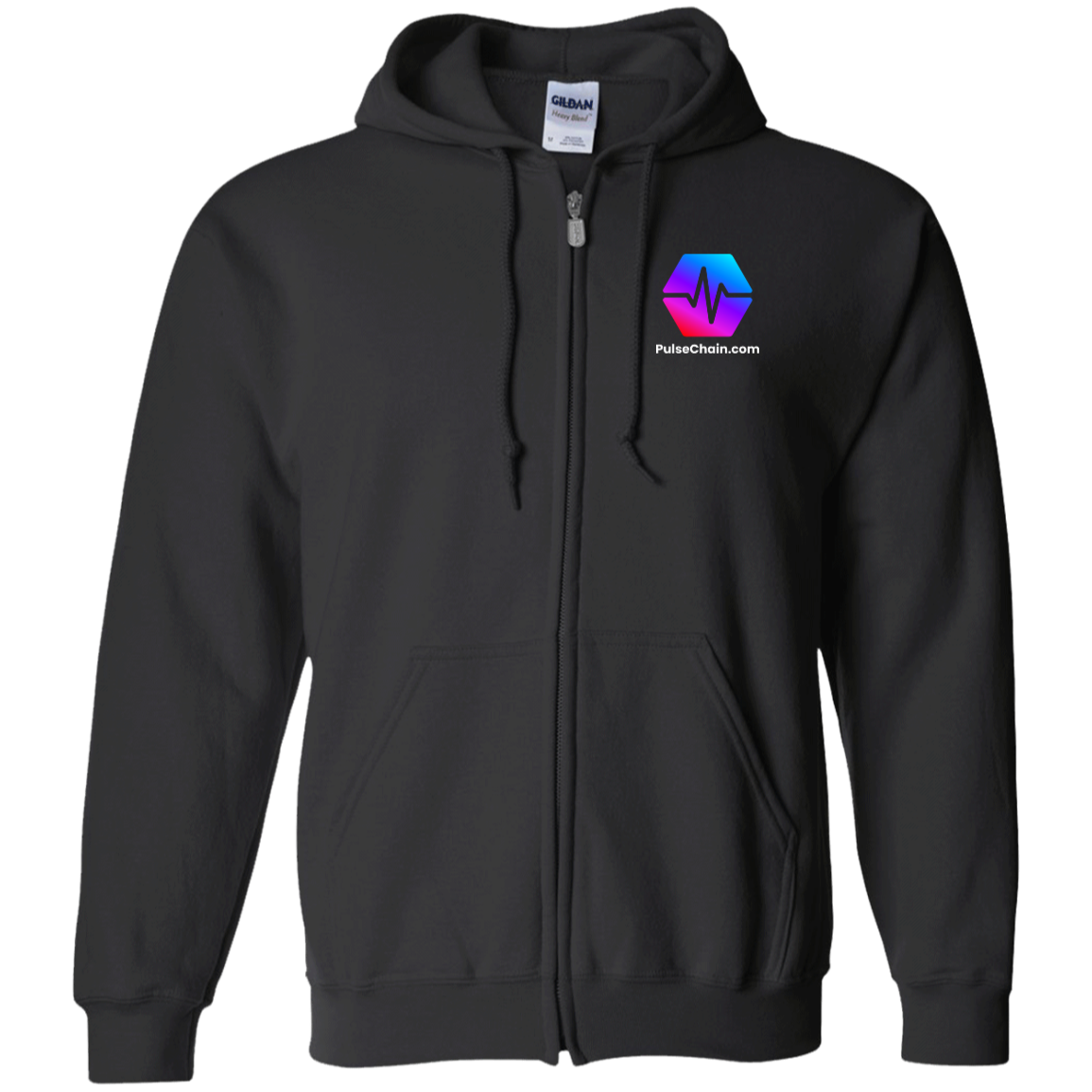 PulseChain.Com - Zip Up Hoodie - The Pulsican Store