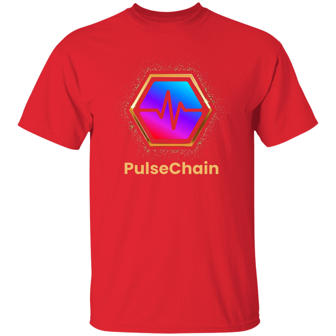 Golden PulseChain - T Shirt - The Pulsican Store