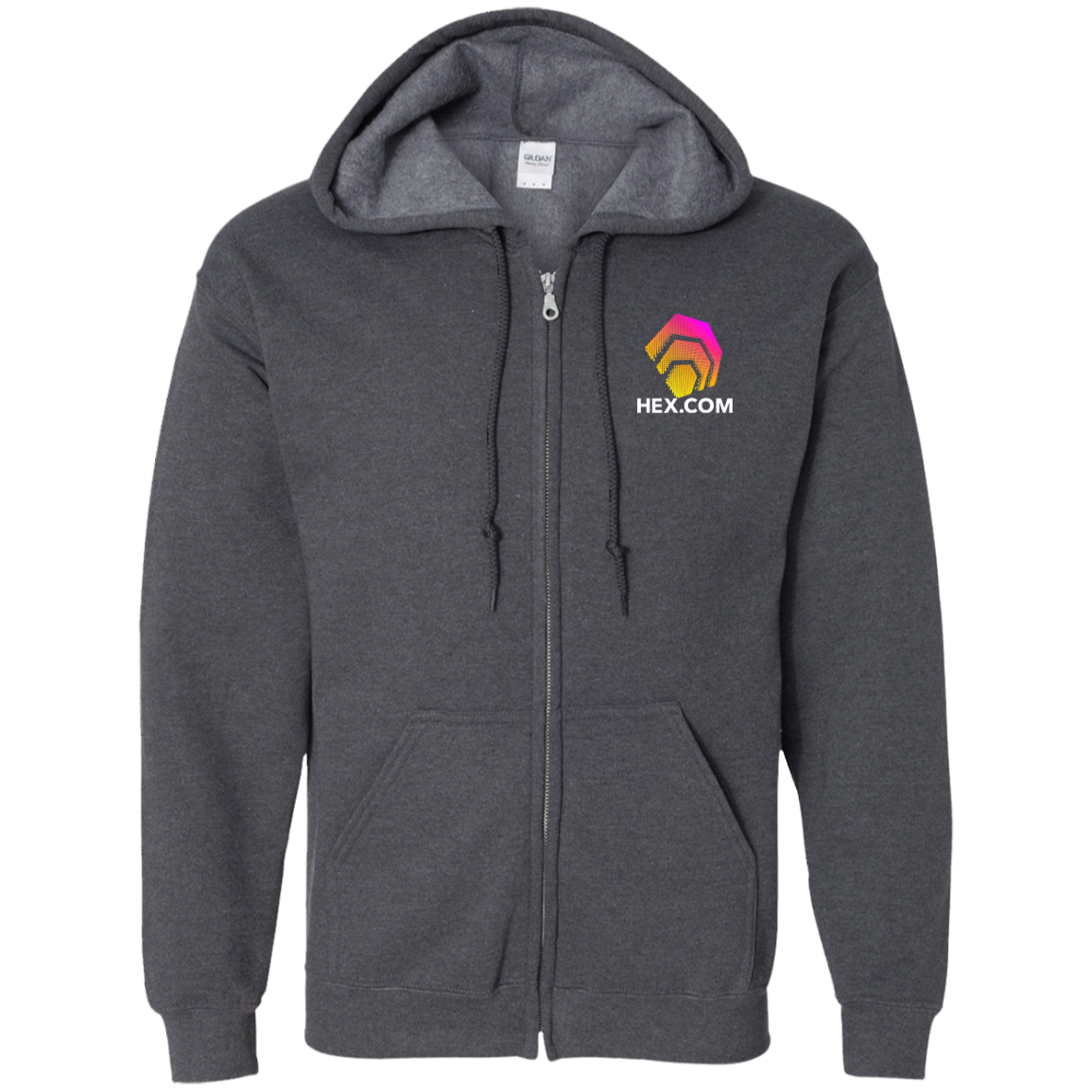 Hex.Com Logo - Zip Up Hoodie - The Pulsican Store