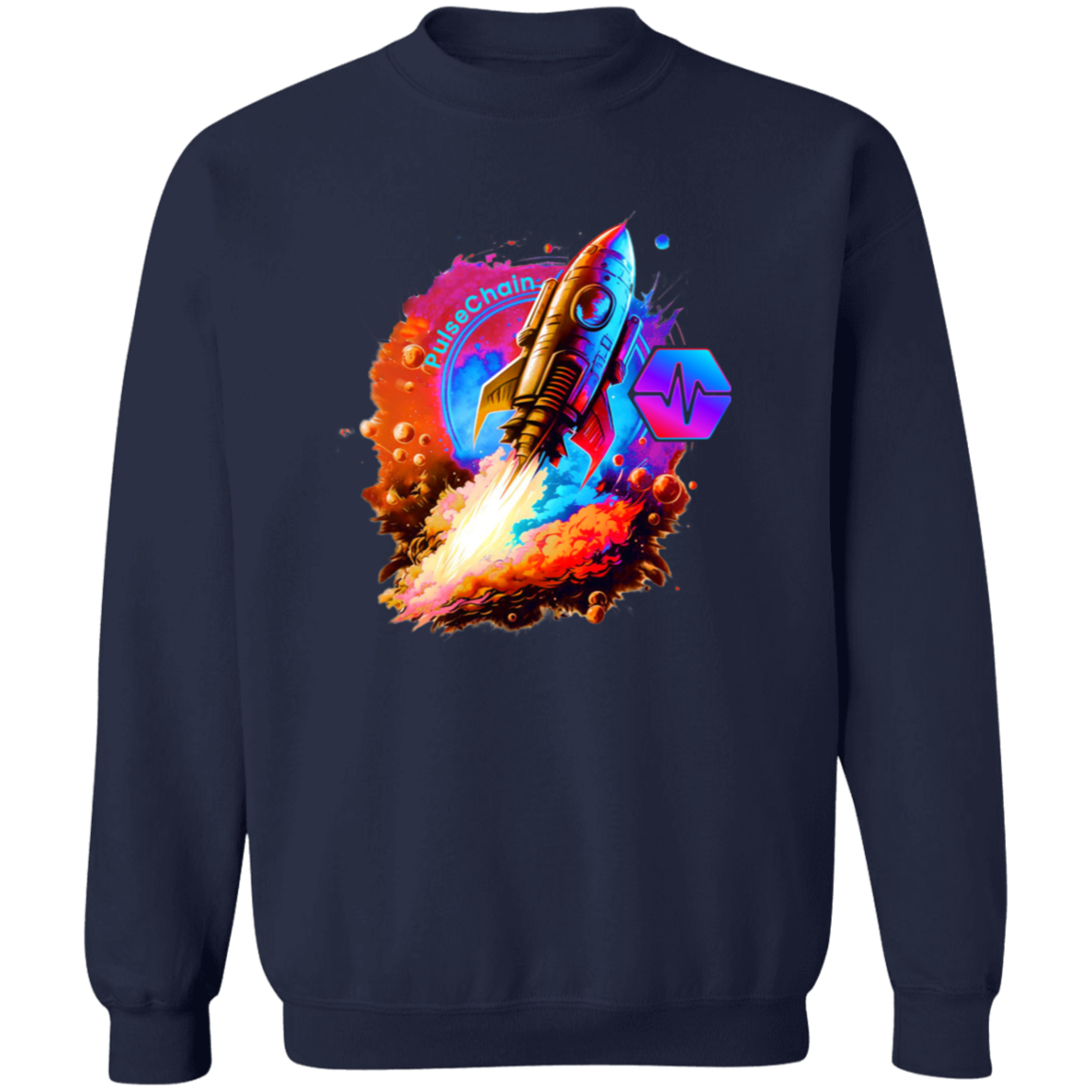 PulseChain Rocket - Sweatshirt - The Pulsican Store