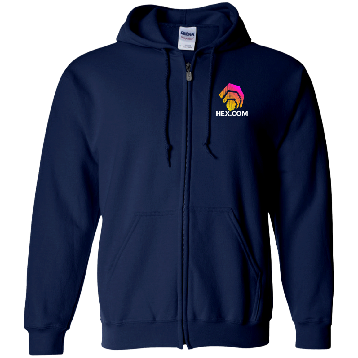 Hex.Com Logo - Zip Up Hoodie - The Pulsican Store