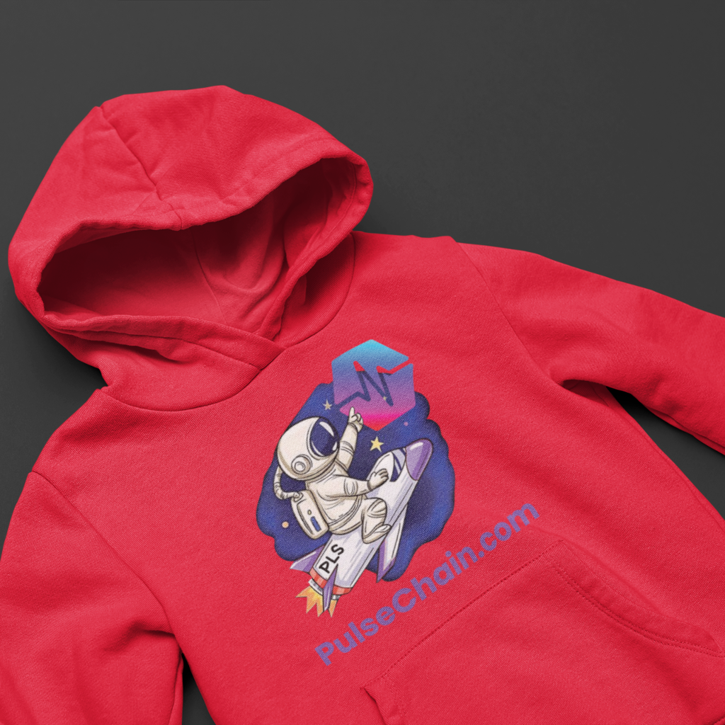 PulseChain.com Rocket - Youth Hoodie - The Pulsican Store
