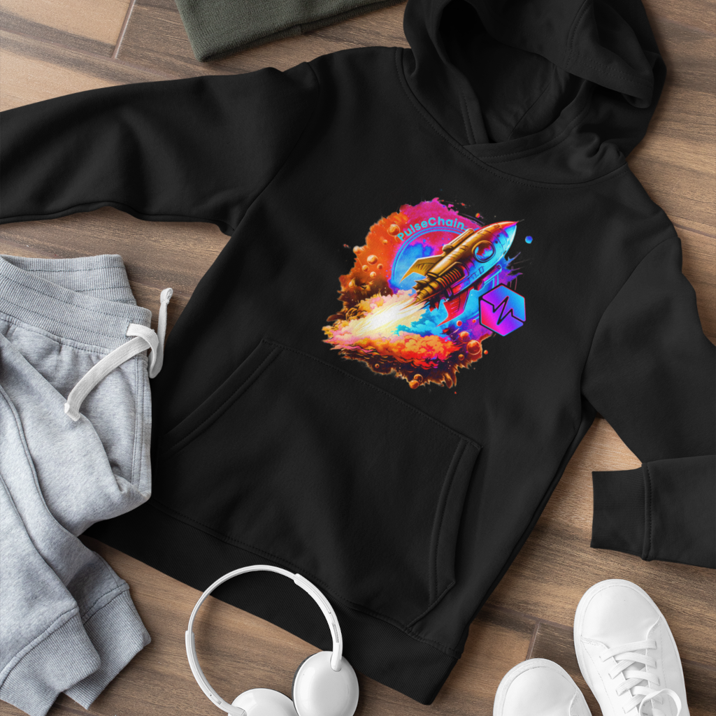PulseChain Rocket - Youth Hoodie - The Pulsican Store