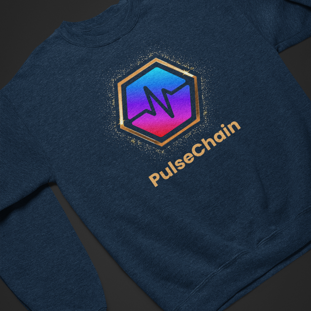 Golden PulseChain - Sweatshirt - The Pulsican Store