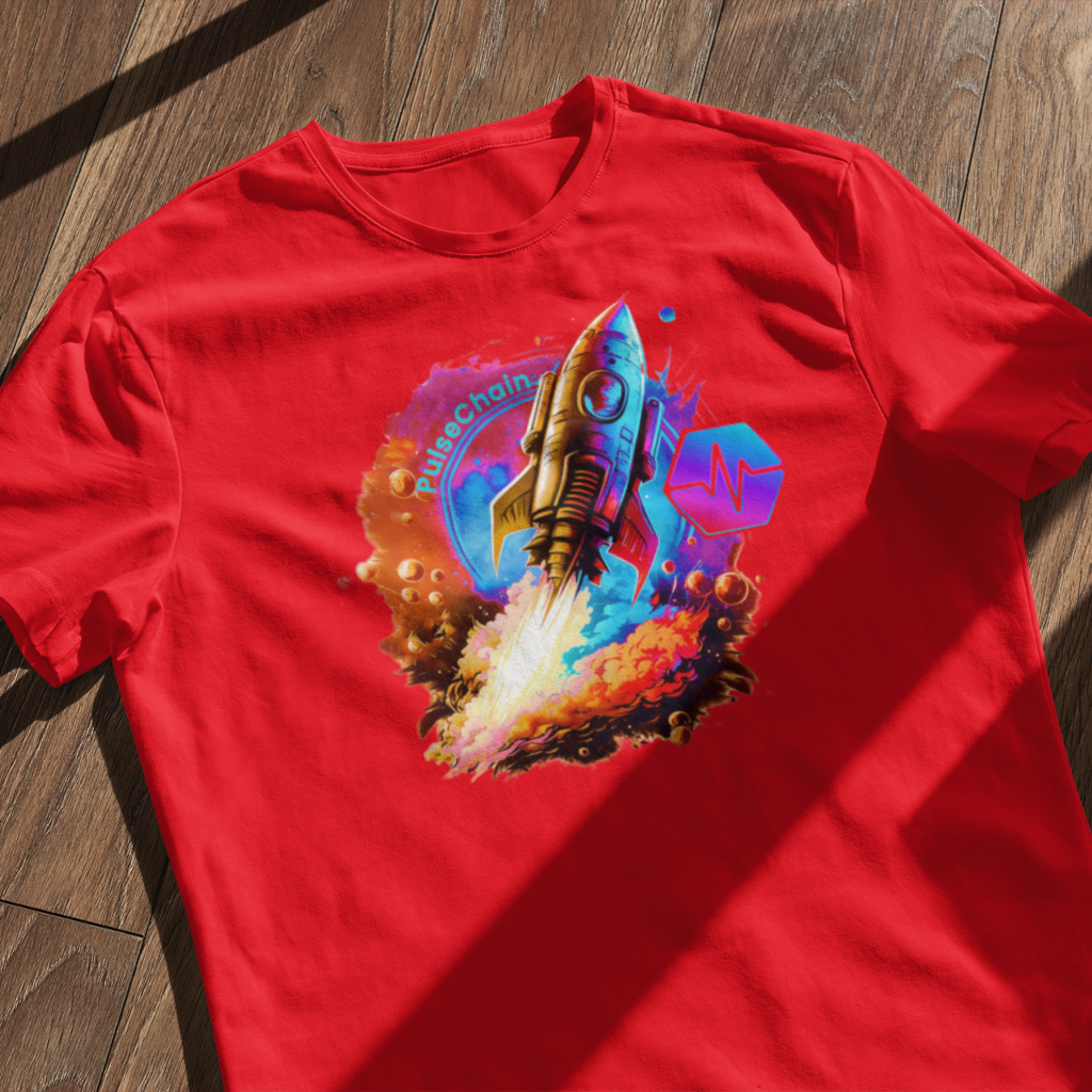 PulseChain Rocket - T Shirt - The Pulsican Store