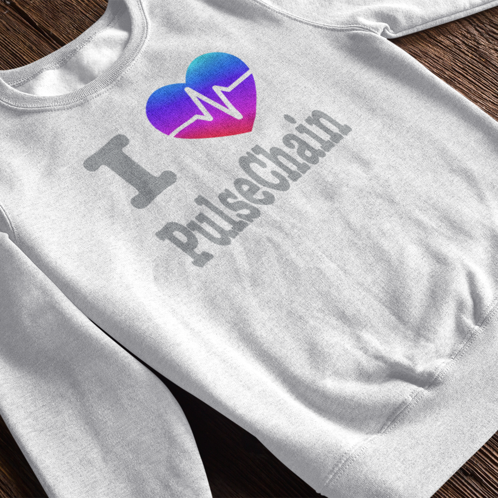 I Love PulseChain - Sweatshirt - The Pulsican Store