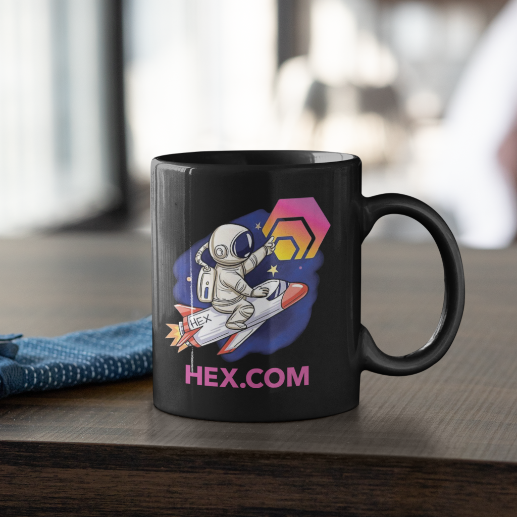 Hex Rocket - Black Mug - The Pulsican Store