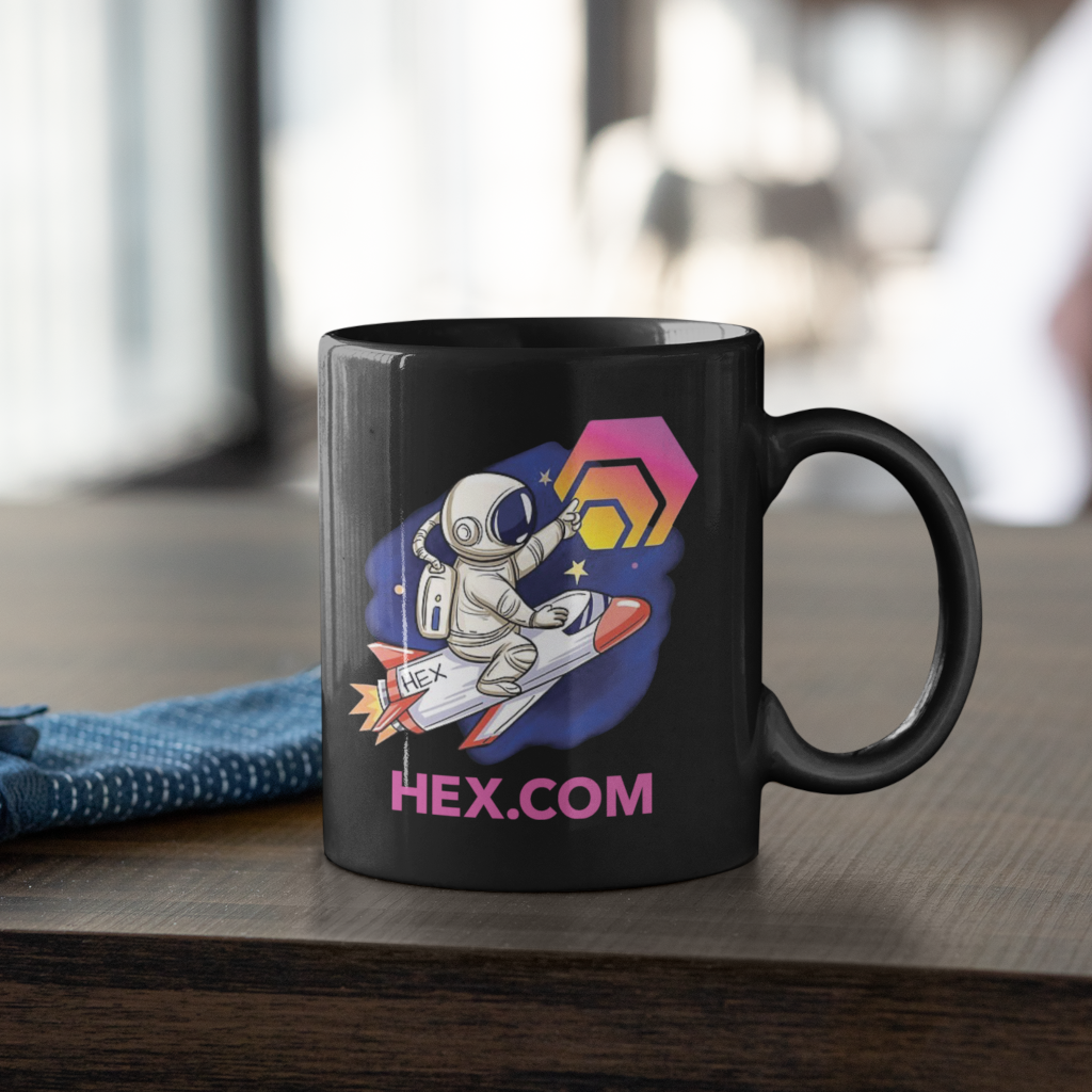 Hex Rocket - Black Mug