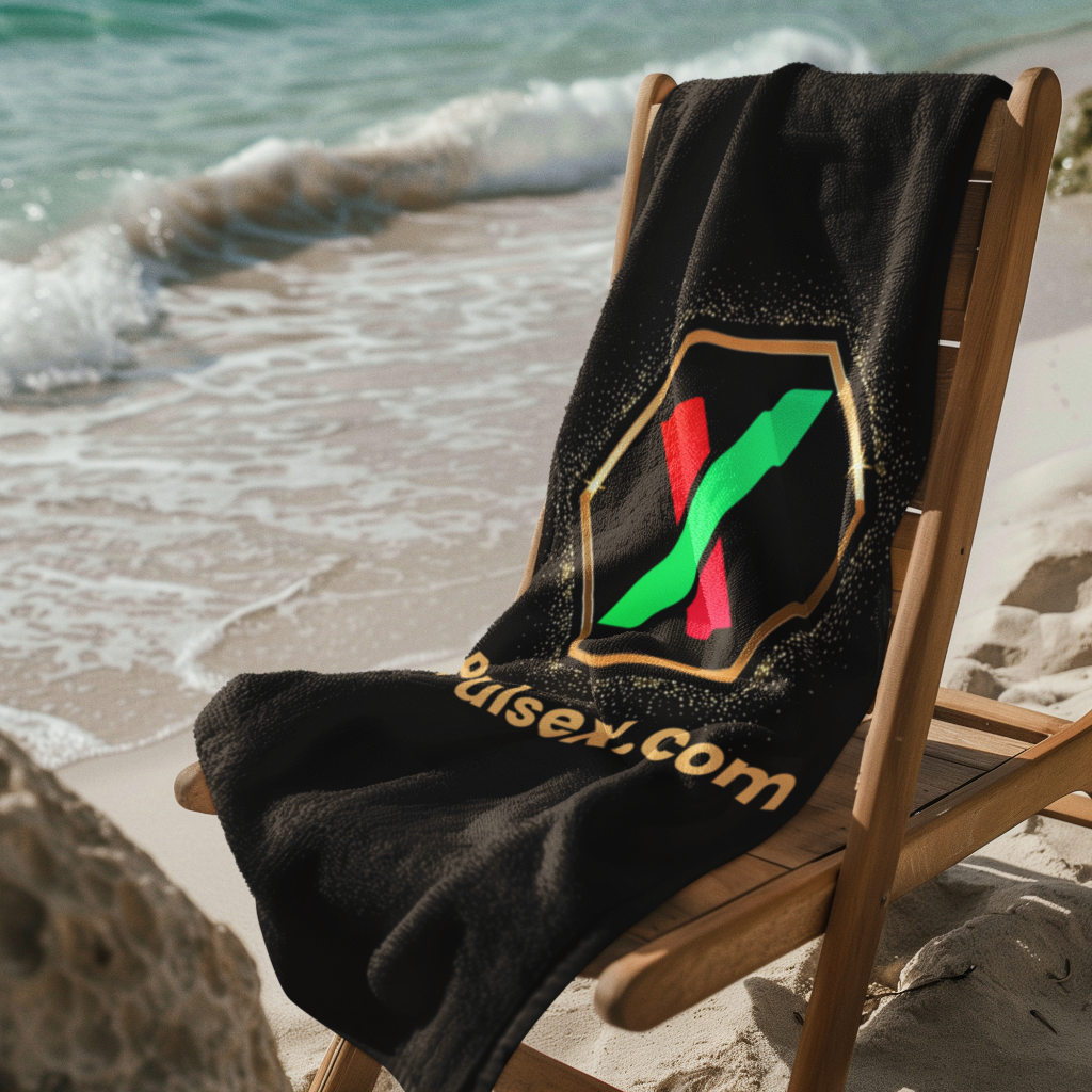 Golden PulseX - Beach Towel