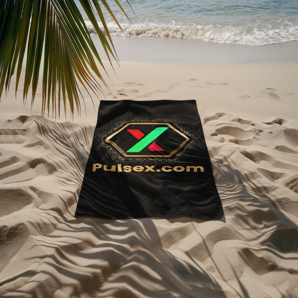Golden PulseX - Beach Towel