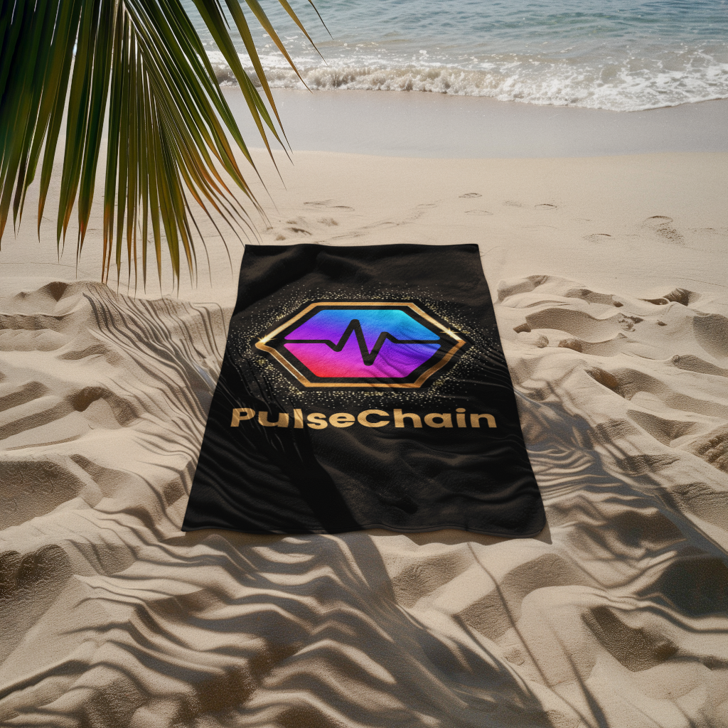 Golden PulseChain - Beach Towel