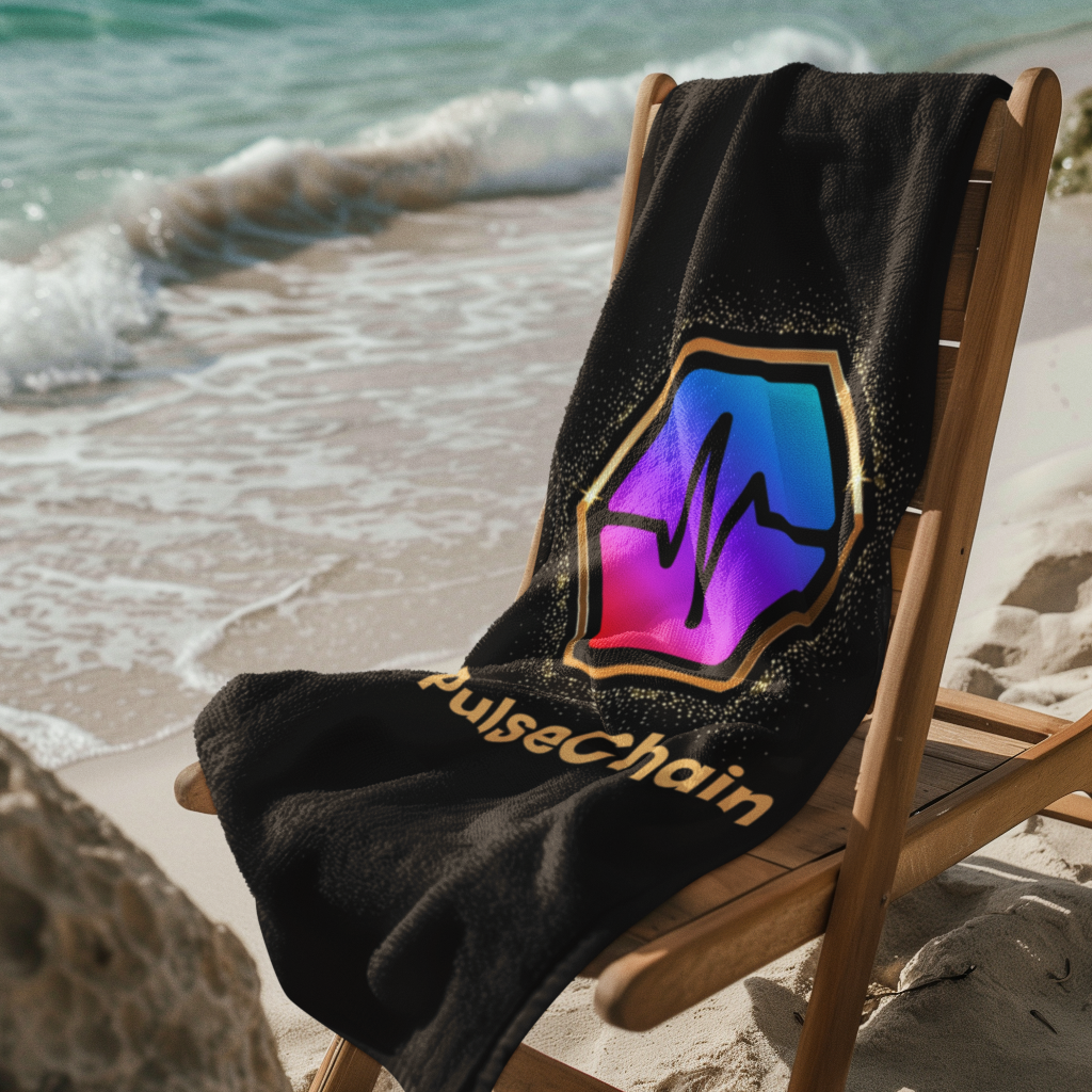 Golden PulseChain - Beach Towel