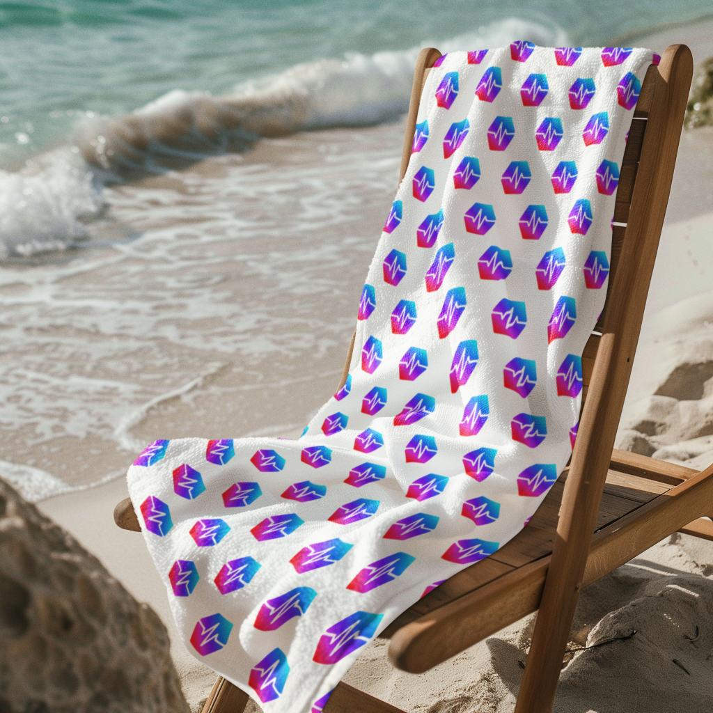 PulseChain Logo - Beach Towel