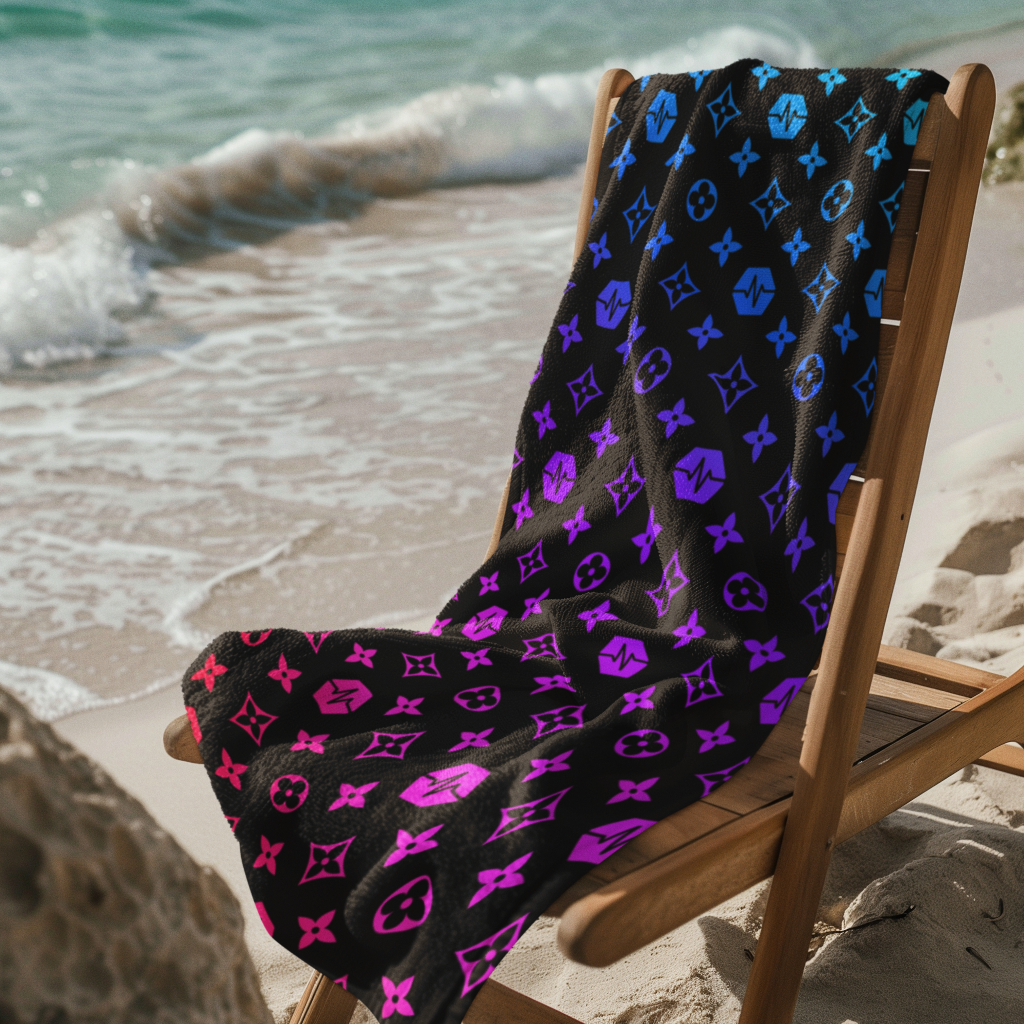 PulseChain Logo - Beach Towel