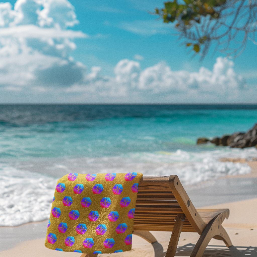 PulseChain Logo - Beach Towel
